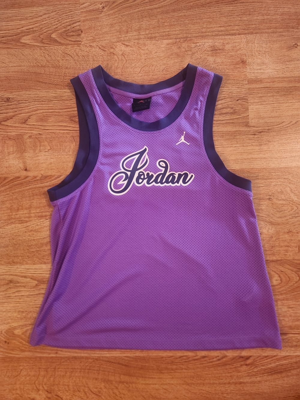 Jordan Purple Mesh Basketball Tank Top, Nike, Women's Size Small